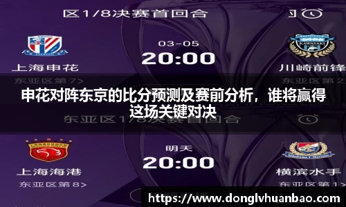 申花对阵东京的比分预测及赛前分析，谁将赢得这场关键对决